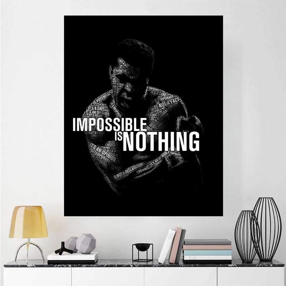 Amazon｜不可能は何もないモハメド・アリのポスター現代の家の壁